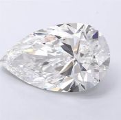 Pear Cut Diamond 4.02 Carat F Colour VS1 Clarity IGI Cert EX EX