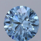 Round Brilliant Cut Diamond 1.00 Carat Fancy Vivid Blue Colour VS1 Clarity IGI Cert