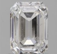 Emerald Cut 1.00 Natural Diamond E Colour SI2 Clarity EX VG - GIA