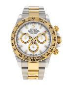Rolex Daytona Cosmograph 40mm Oystersteel & Yellow Gold '2019 Year' Box & Card (Verified)