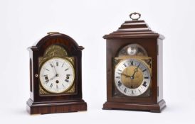 An Elliott bracket clock and a Knight & Gibbins bracket clock