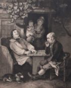 After John Burnet (1784-1868) Playing at Draughts