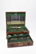Walker & Hall: A canteen of electroplated cutlery, dated 1939