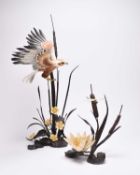 Two Boehm bronze and porcelain sculptures