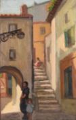 Auguste Trémont (Luxembourg 1892-1980) Street Scene
