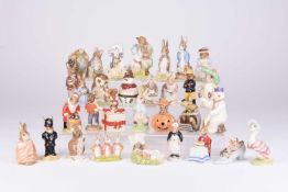 Royal Doulton Bunnykins and Brambly Hedge with Royal Albert Beatrix Potter figures