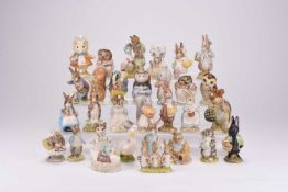 A collection of thirty Beatrix Potter figures, primarily Royal Albert