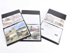 A large collection of colour postcards of mainly steam locomotives
