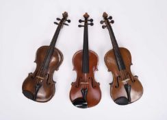 A group of three violins