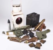 A mixed group including militaria