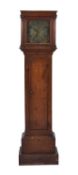 A George III oak brass dial longcase clock, Robert Burfield of Arundel