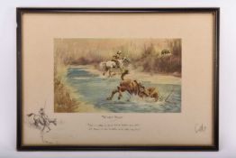 Snaffles (Charlie Johnson Payne, 1884-1967) Three Boar Hunting Prints including rare version