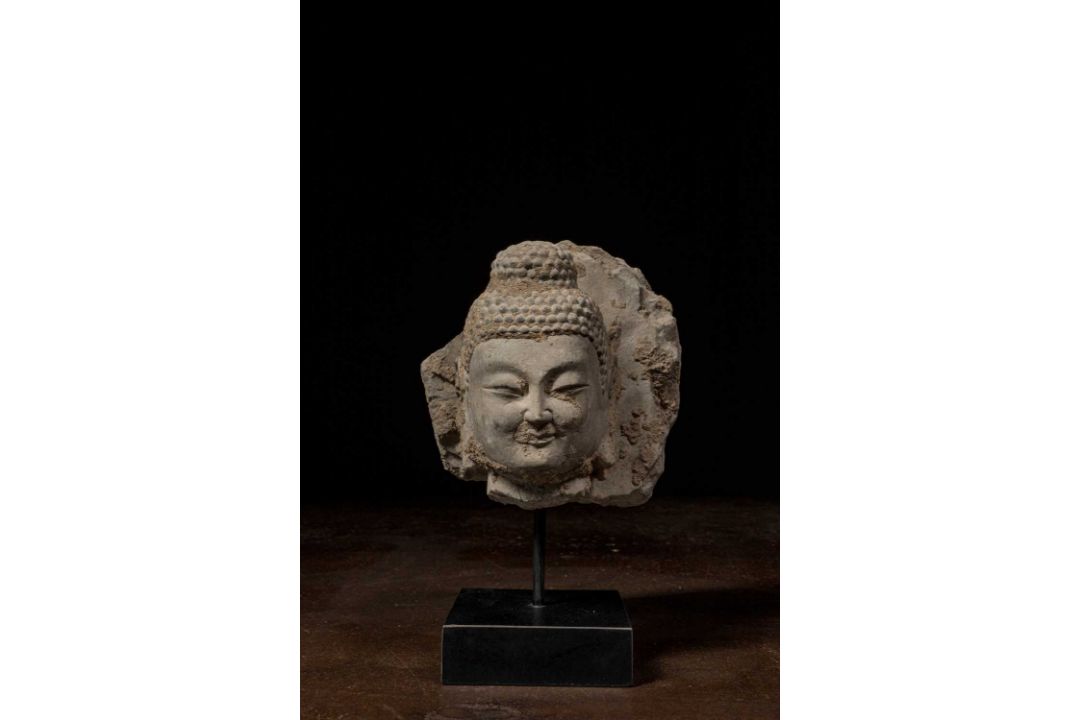 NORTHERN QI MARBLE HEAD 6TH CENTURY CHINA - Bild 1 aus 7