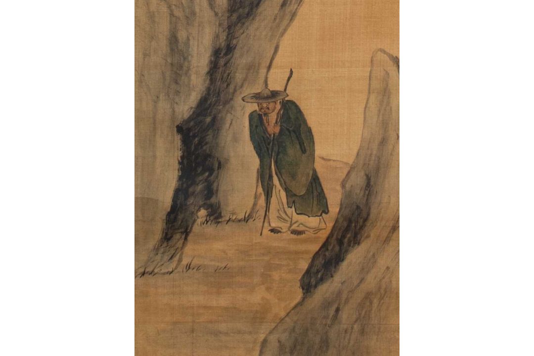 FINE CHINESE HANGING SCROLL OF A HERMIT SCHOLAR , QINGG DYNASTY - Bild 4 aus 11