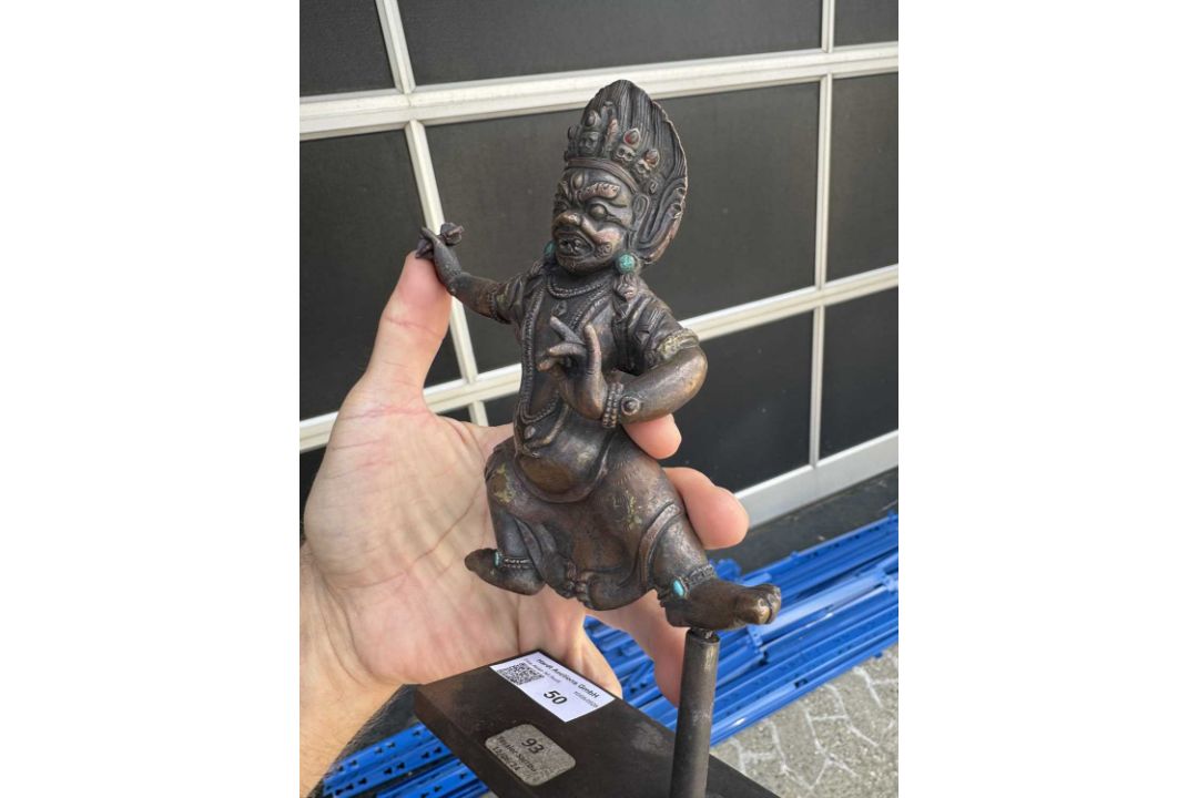 RARE VAJRAPANI BRONZE TIBET 19TH CENTURY - Bild 13 aus 13