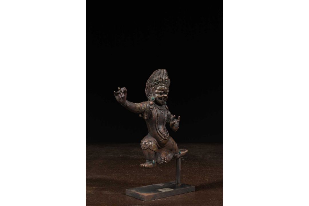 RARE VAJRAPANI BRONZE TIBET 19TH CENTURY - Bild 2 aus 13