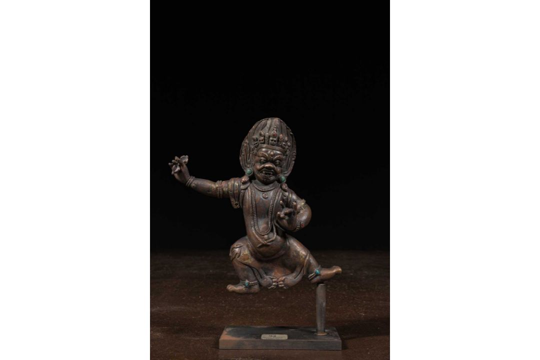 RARE VAJRAPANI BRONZE TIBET 19TH CENTURY - Bild 1 aus 13