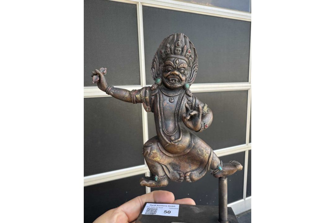 RARE VAJRAPANI BRONZE TIBET 19TH CENTURY - Bild 12 aus 13