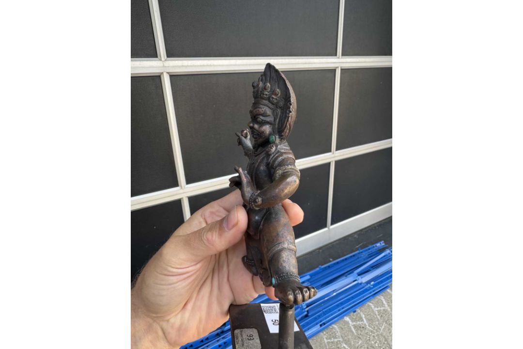 RARE VAJRAPANI BRONZE TIBET 19TH CENTURY - Bild 8 aus 13