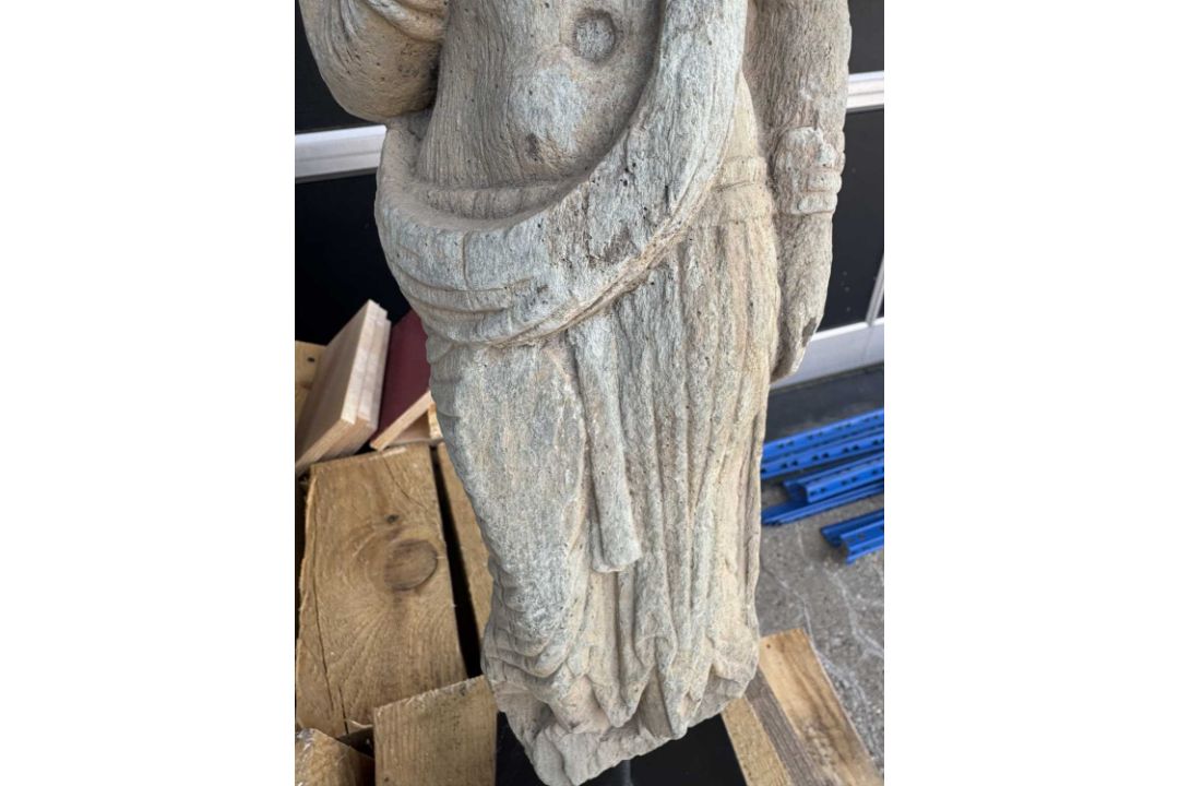 STANDING STONE TORSO OF A BODHISATTVA GANDHARA 4TH CENTURY - Bild 7 aus 14
