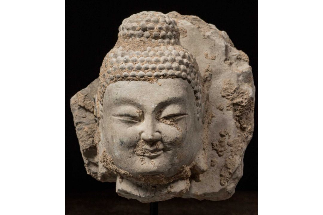 NORTHERN QI MARBLE HEAD 6TH CENTURY CHINA - Bild 6 aus 7