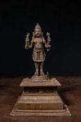 STANDING BRONZE BHAIRABA INDIA 18TH CENTURY