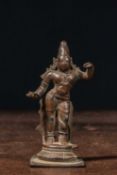 STANDING BRONZE RAMA INDIA 16TH CENTURY