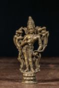 EARLY STANDING BRONZE VAJRSATTVA TIBET 12TH CENTURY PALA DYNASTY
