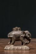 BRONZE ELEPHANT TIBET 18TH CENTURY