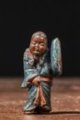 (R) POLYCHROME CARVED NETSUKE