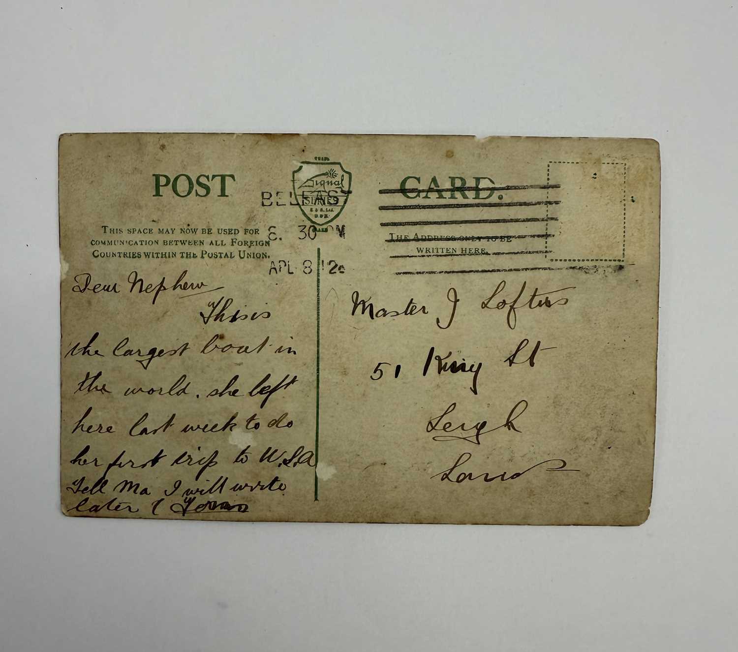 R.M.S. TITANIC: - Image 2 of 2