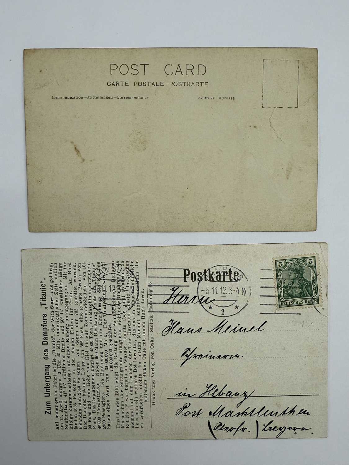 R.M.S. TITANIC: - Image 2 of 2