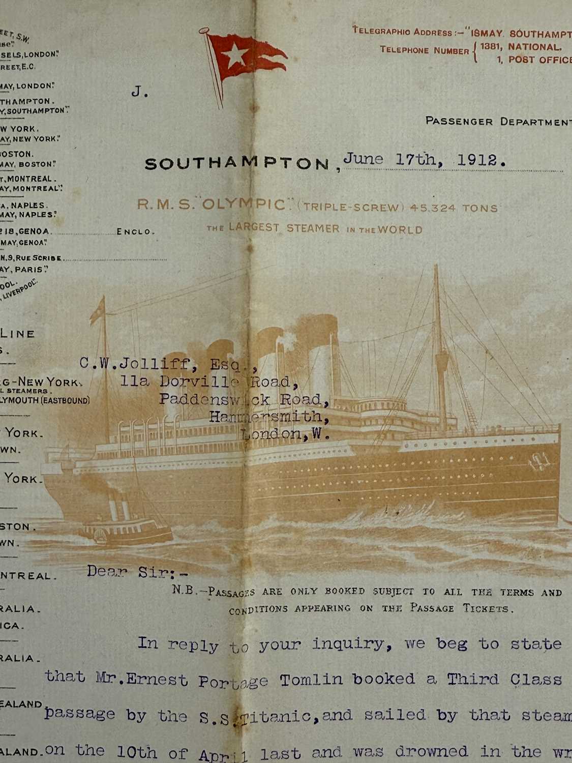 R.M.S. TITANIC: - Image 2 of 2