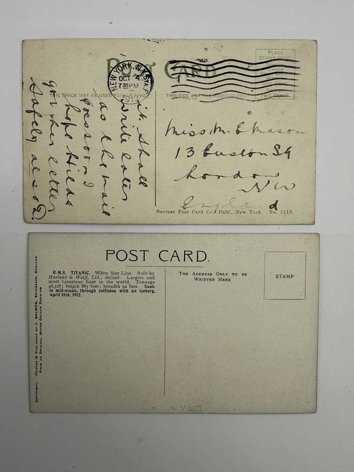 R.M.S. TITANIC: - Image 2 of 4