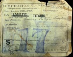 Auction of Titanic, White Star, Transport and Icons of the 20th Century.