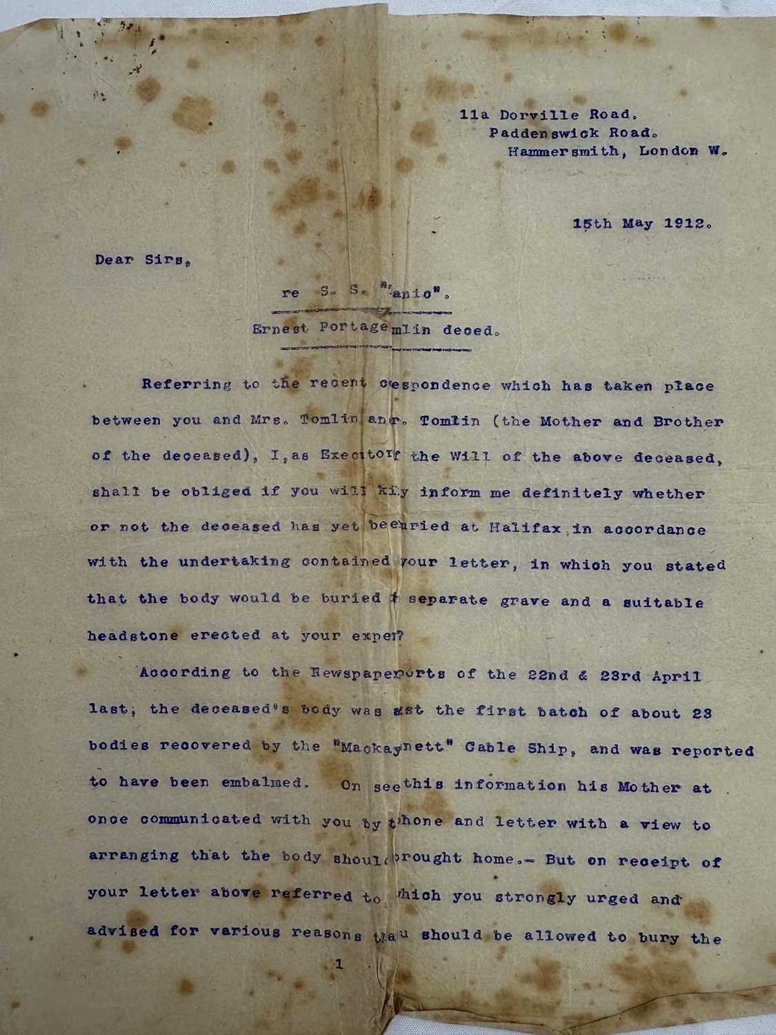 R.M.S. TITANIC: - Image 2 of 5