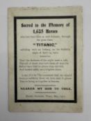R.M.S. TITANIC: