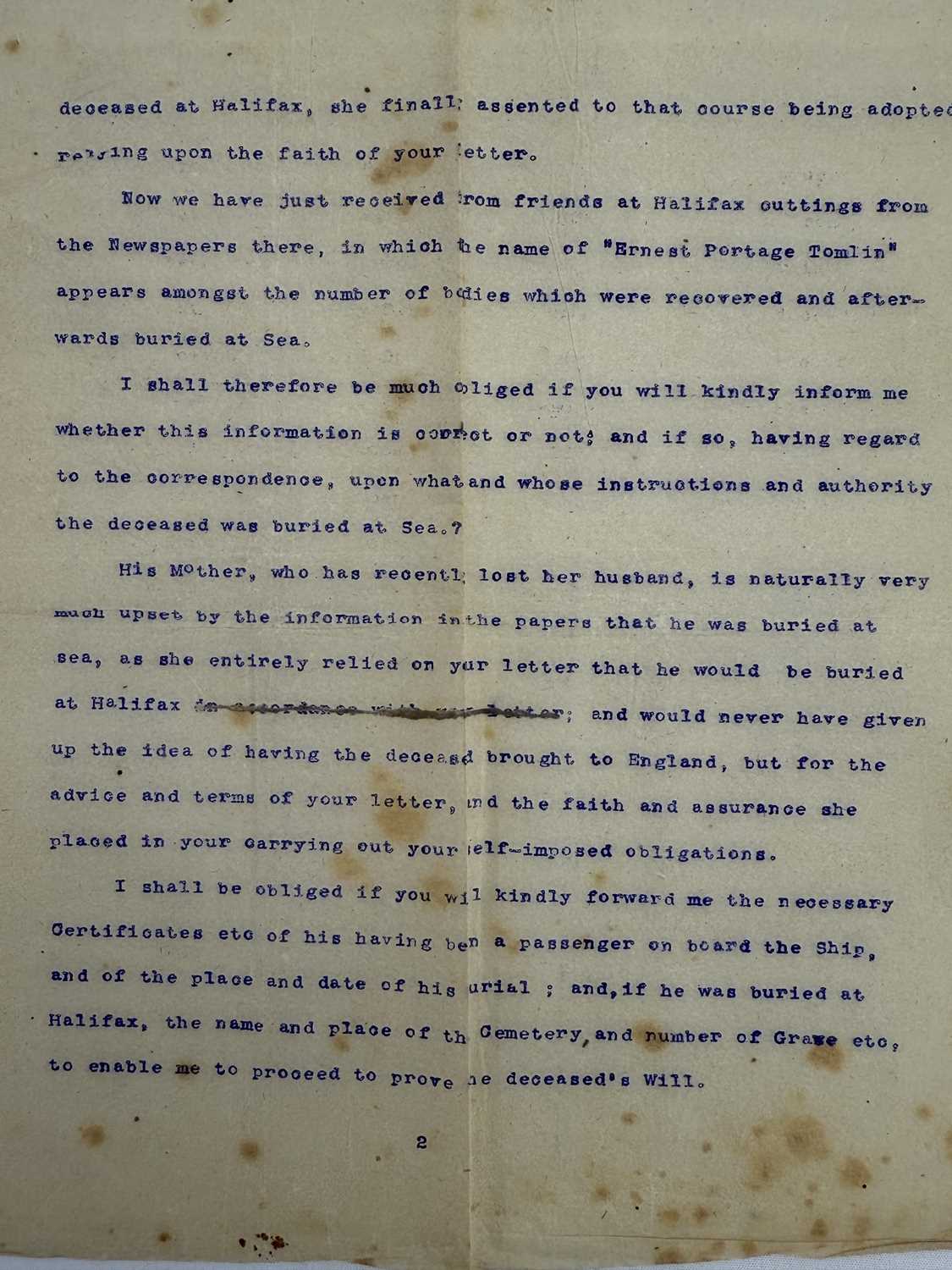 R.M.S. TITANIC: - Image 3 of 5