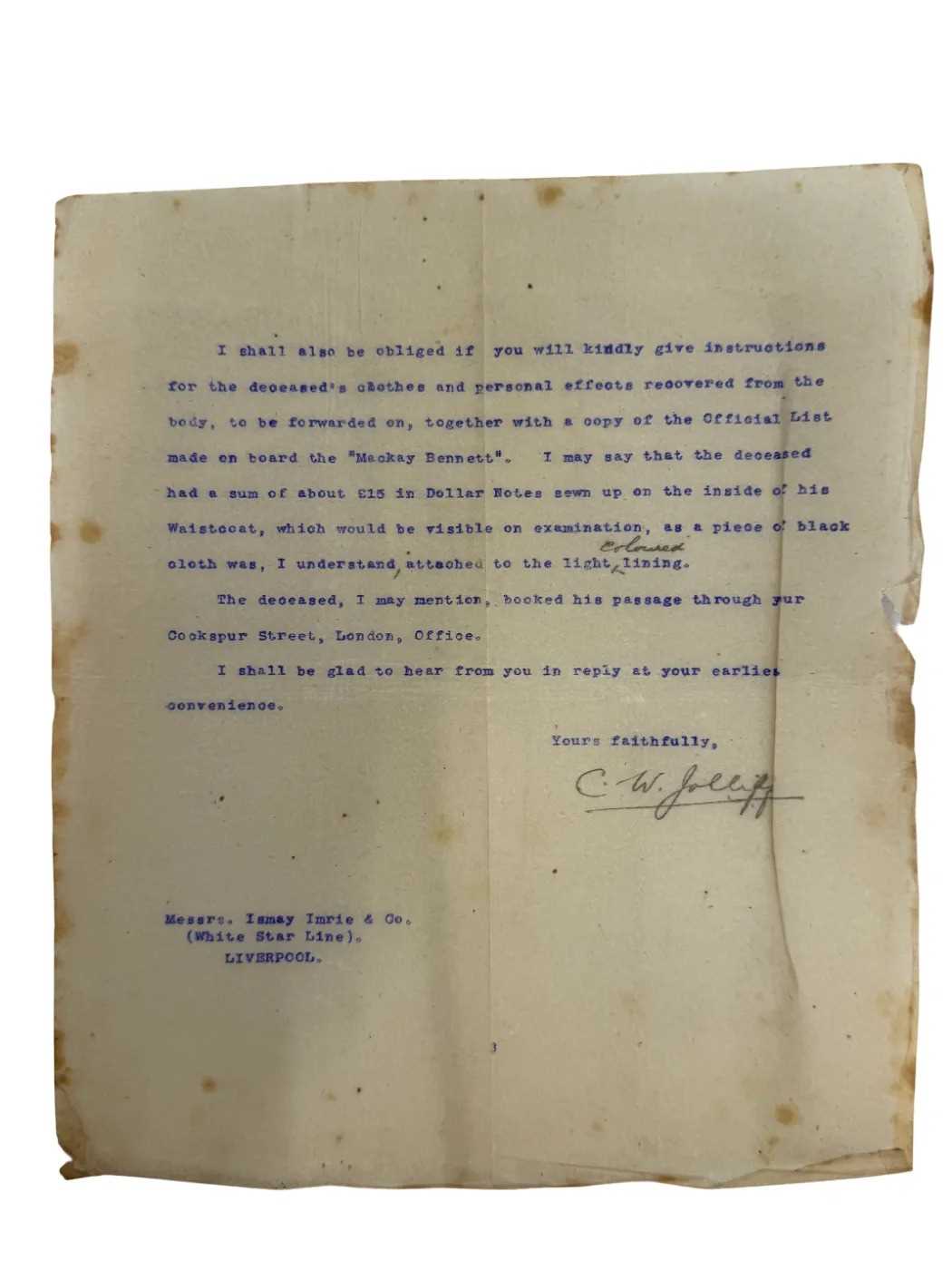 R.M.S. TITANIC: - Image 5 of 5