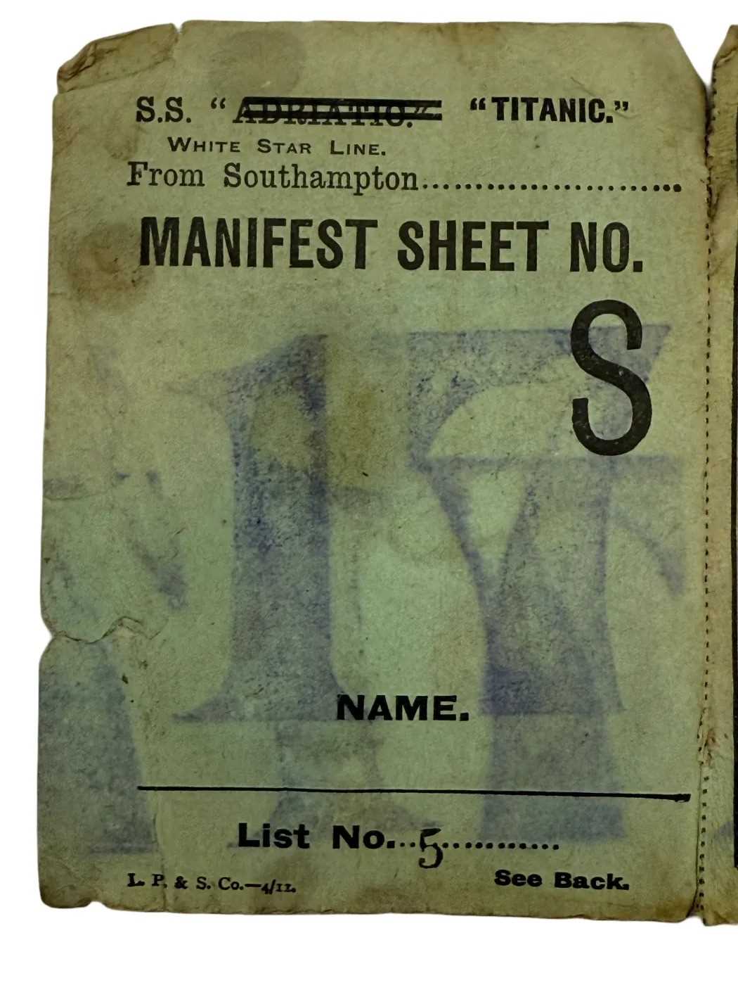 R.M.S. TITANIC: - Image 3 of 4