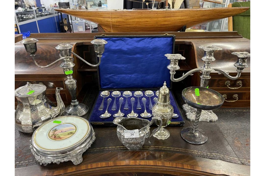 Silver Plate: - Image 2 of 2