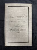 R.M.S. LUSITANIA: