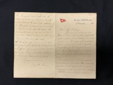 R.M.S. TITANIC/THE ISIDOR AND IDA STRAUS ARCHIVE: