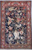 Teheran fein, Persien, um 1920-1930, Korkwolle mit Seide,