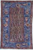Antiker Nahawand, Persien, um 1900, Wolle auf Baumwolle,