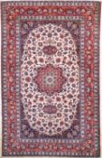 Esfahan fein antik, Persien, um 1900, Korkwolle auf