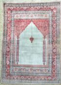 Seiden Täbriz antik, Persien, um 1900, reine Naturseide,