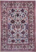 Esfahan fein antik, Persien, um 1900, Korkwolle auf