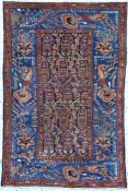 Antiker Nahawand, Persien, um 1900, Wolle auf Baumwolle,