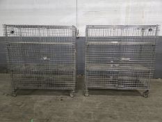 (2) Portable Steel Storage Racks